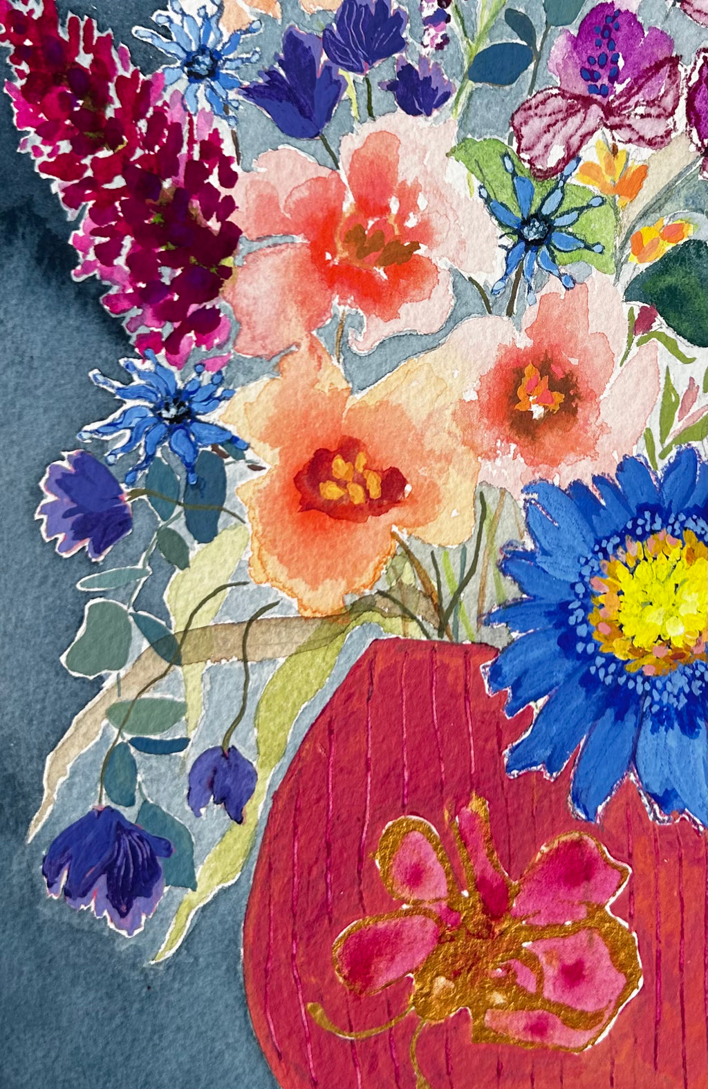 Blue Flower Bouquet