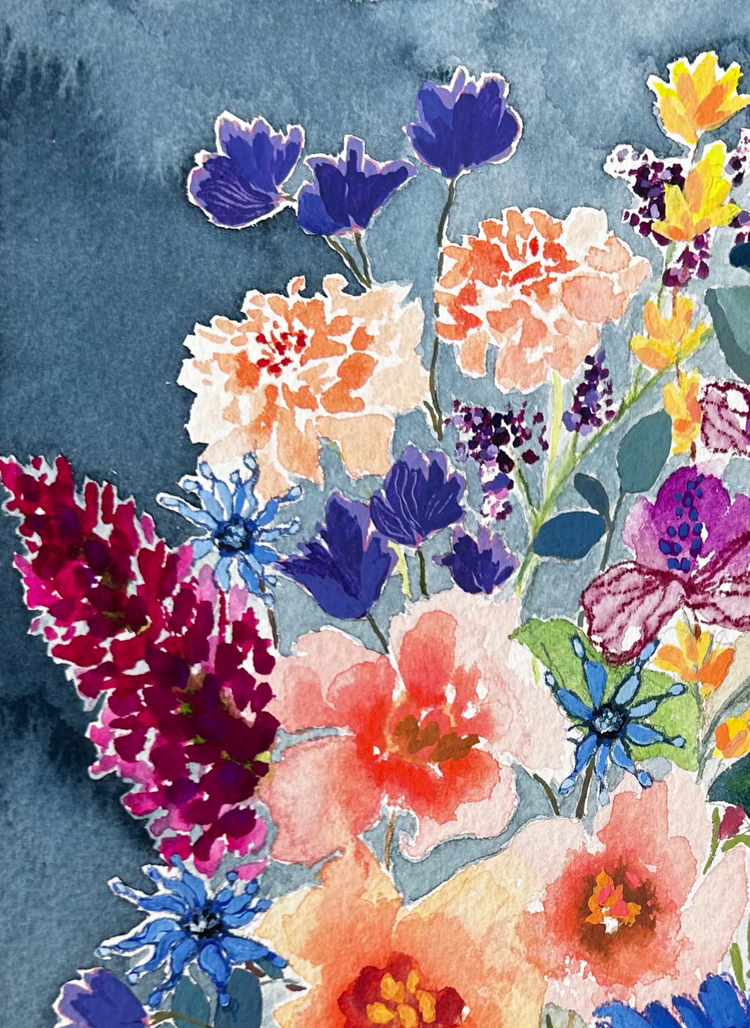 Blue Flower Bouquet