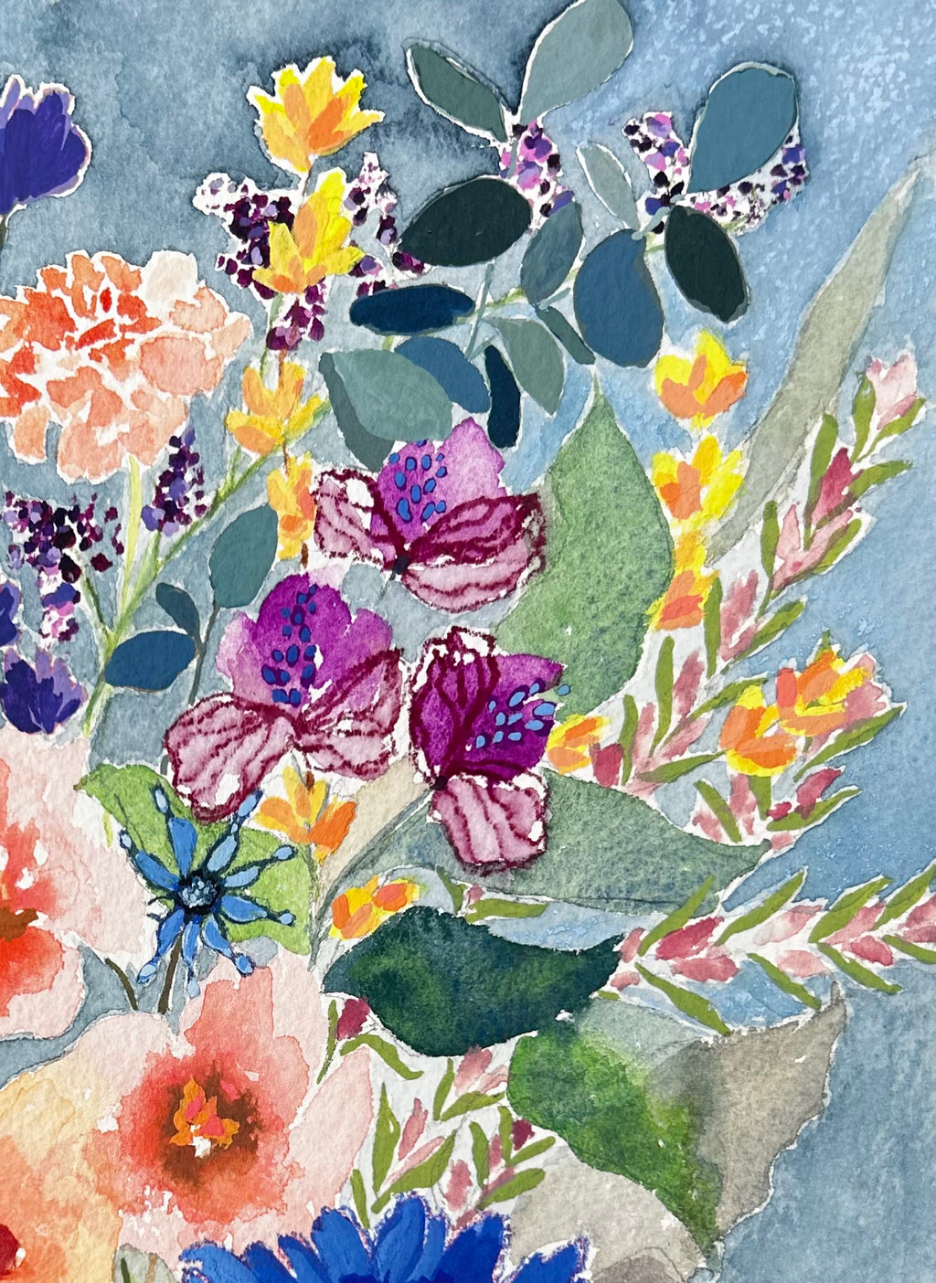Blue Flower Bouquet