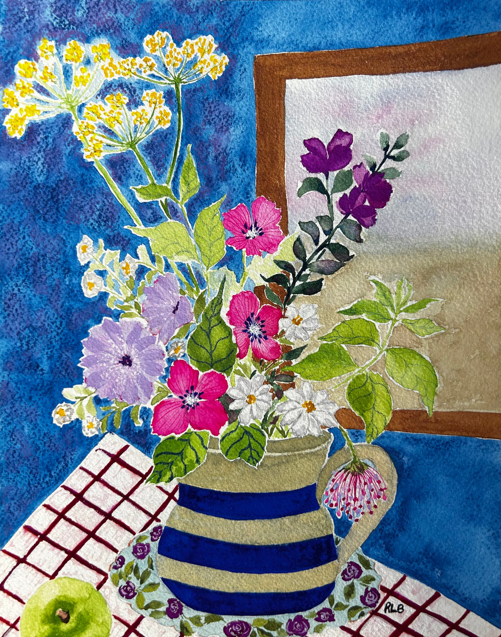 An Apple & Spring Flowers
