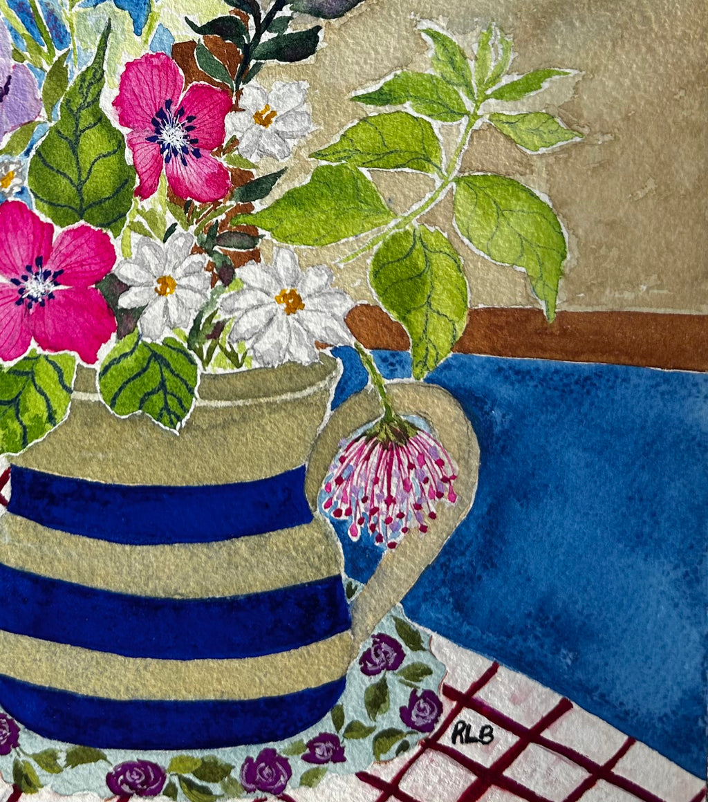 An Apple & Spring Flowers