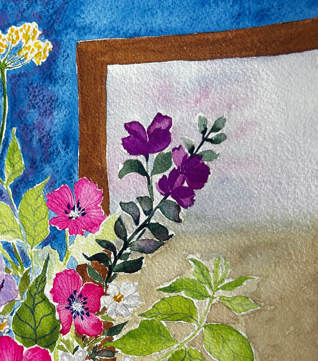 An Apple & Spring Flowers