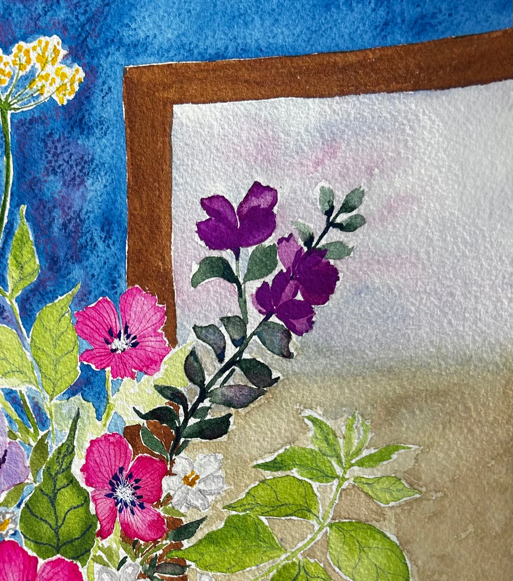 An Apple & Spring Flowers