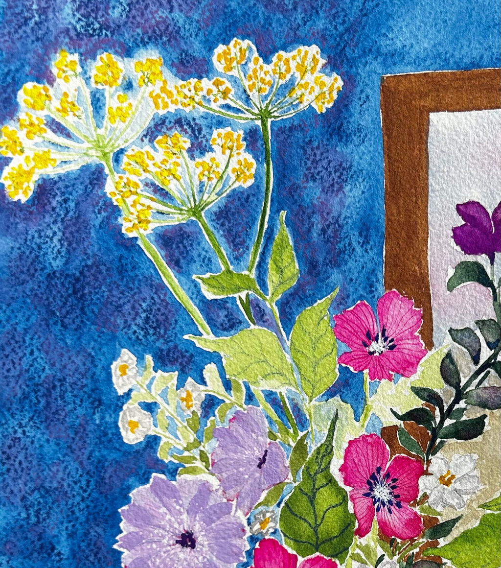 An Apple & Spring Flowers