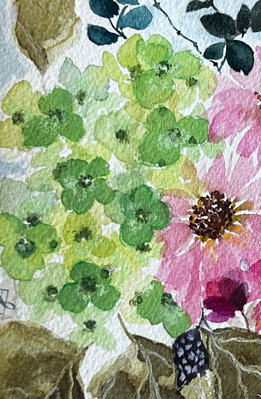 Hydrangea in Green 1 of 2